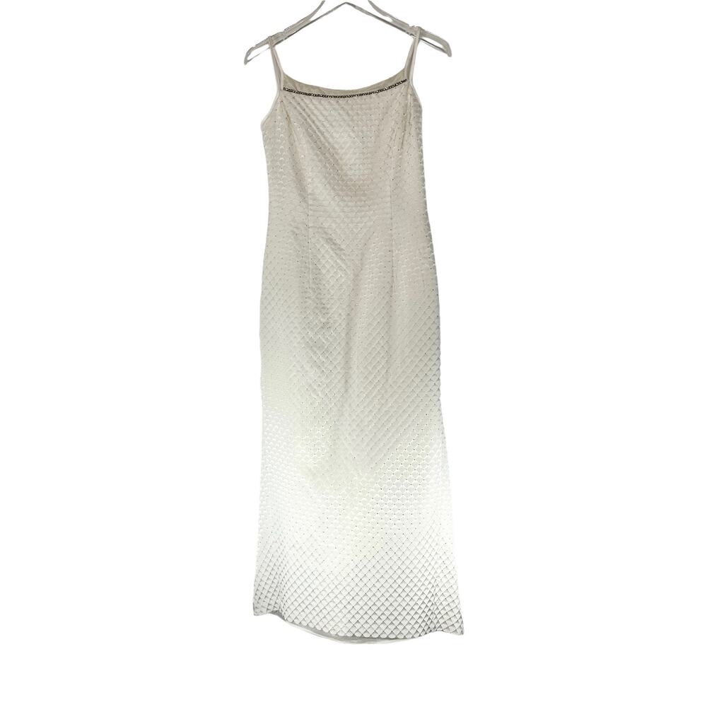 Vintage Gunner Sax‎ Jeweled Mermaid Wedding Dress with Train Size 7/8